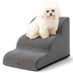 COZY KISS escalones curvos para perros, apoyo cómodo al subir al sofá.