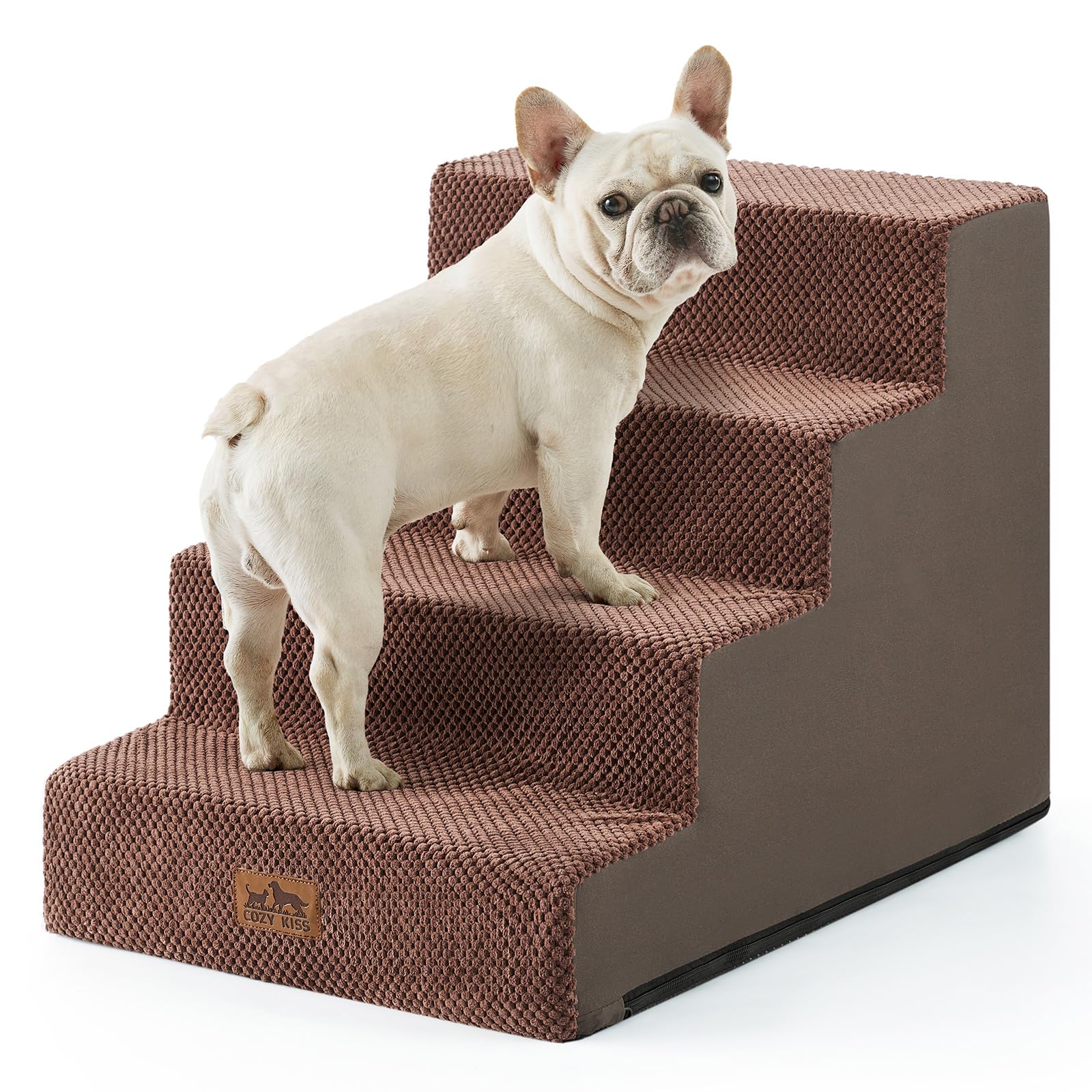 COZY KISS escalones para perros pequeños con mayor anchura, ideales para subir al sofá.