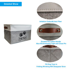 CPAKOWLGOO canasta-juguetes-perro-durable aporta estructura estable para el almacenamiento.