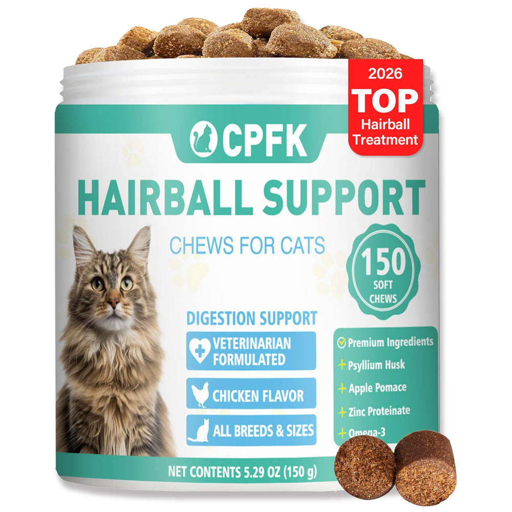 CPFK trata bolas de pelo en gatos con 150 masticables.