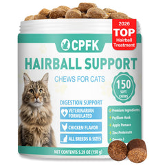CPFK trata bolas de pelo en gatos con 150 masticables.