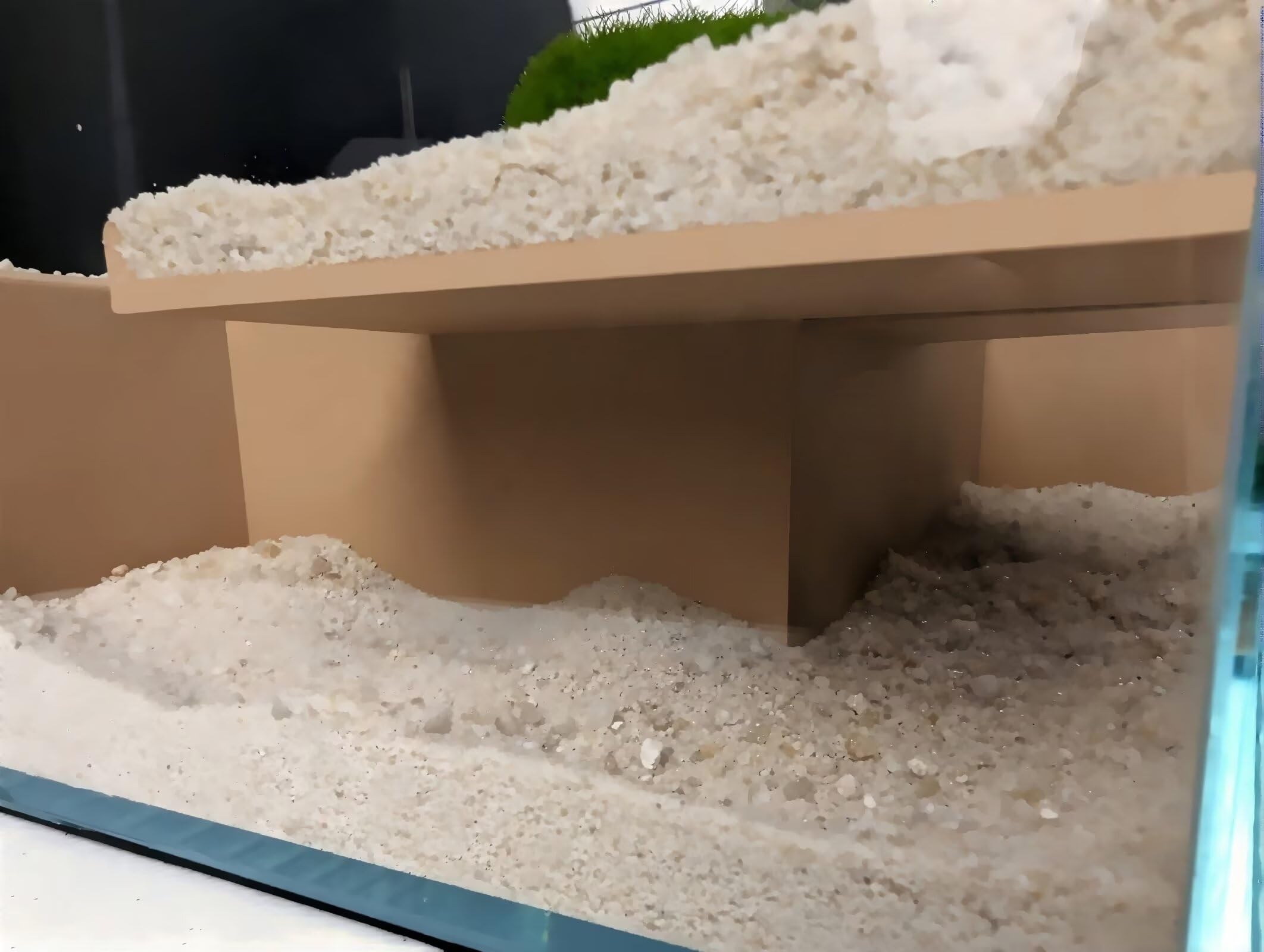 CPLIKE escondite para acuario, túnel para peces que facilita nado cómodo.