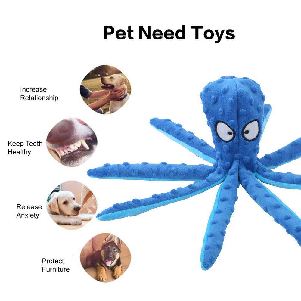 CPYOSN Juguete pulpo tamaño adecuado para perros pequeños, medianos y grandes.