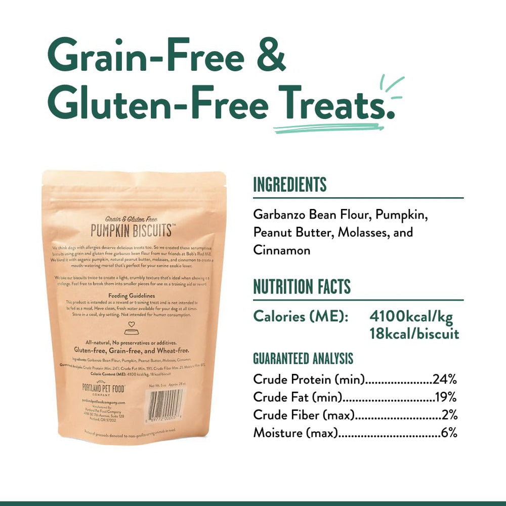 CRAFTED BY HUMANS Snack de entrenamiento de calabaza para perros