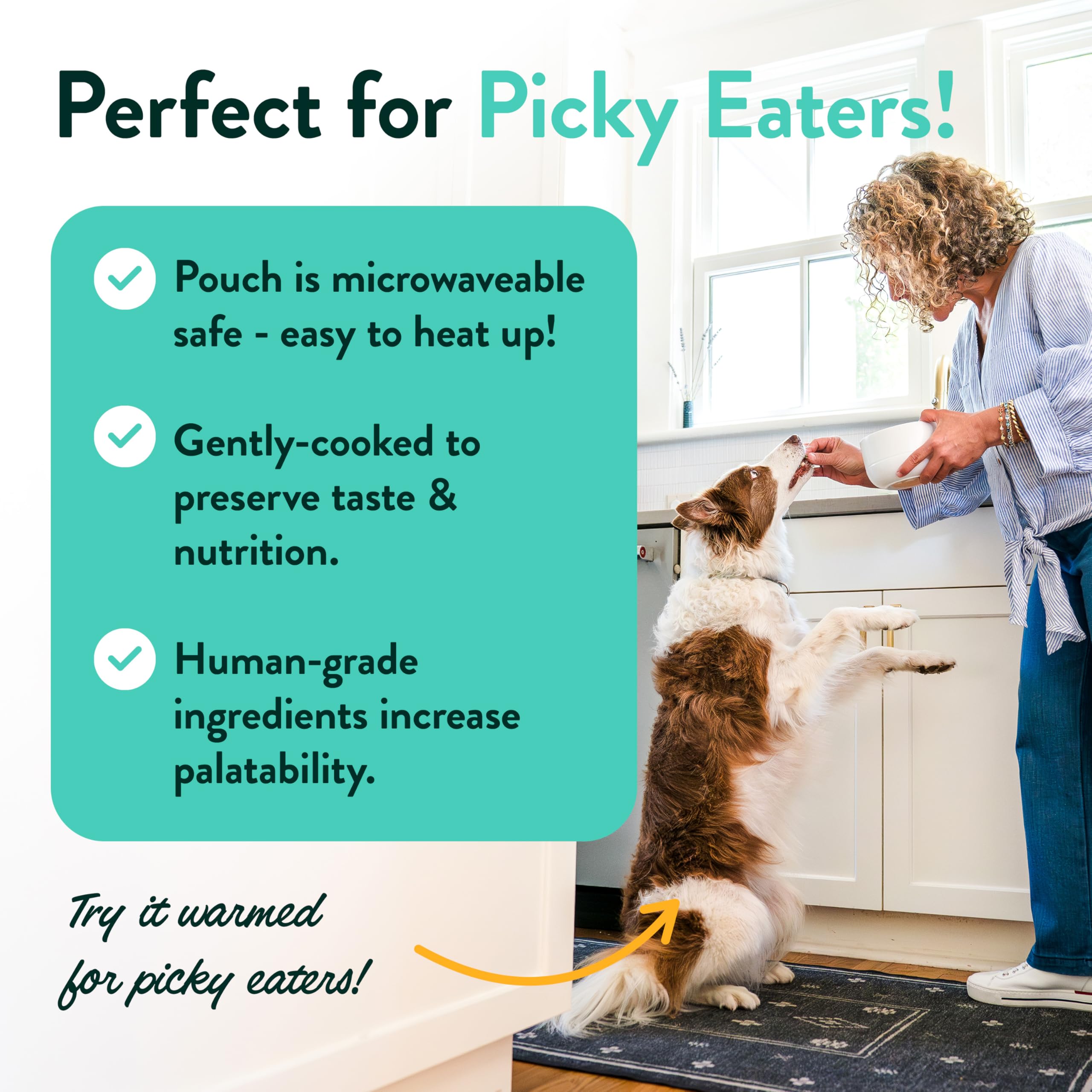 Lista de ingredientes limitados de CRAFTED BY HUMANS LOVED BY DOGS para claridad nutricional.