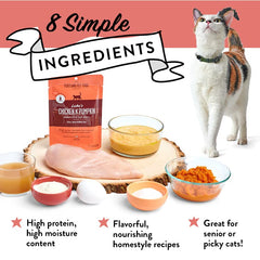 Portland Pet Food Company – primer plano de bolsa con textura jugosa.