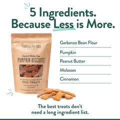 Galletas de calabaza Portland Pet Food Company con textura crujiente para masticar
