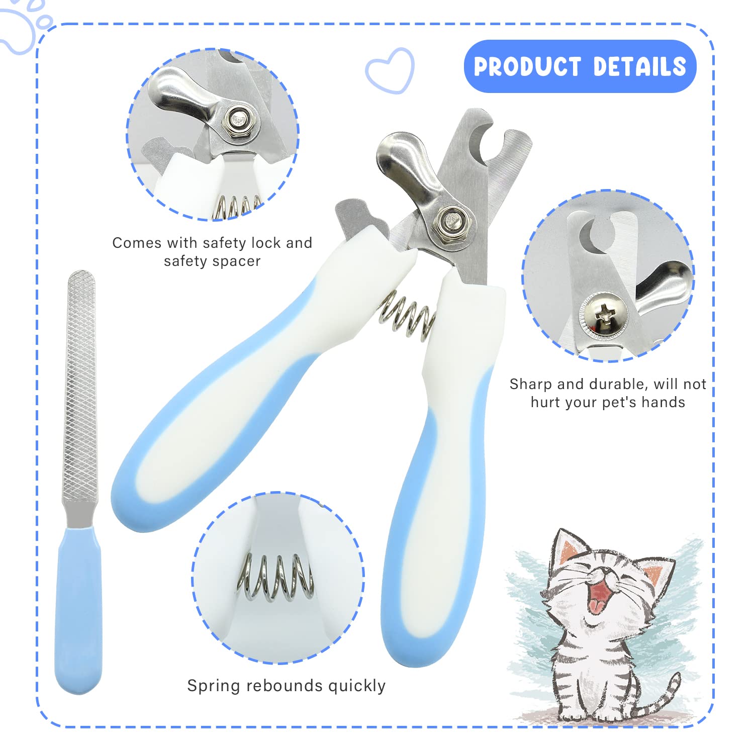 Crafterlife kit de cuidado para mascotas pequeñas facilita el aseo diario.
