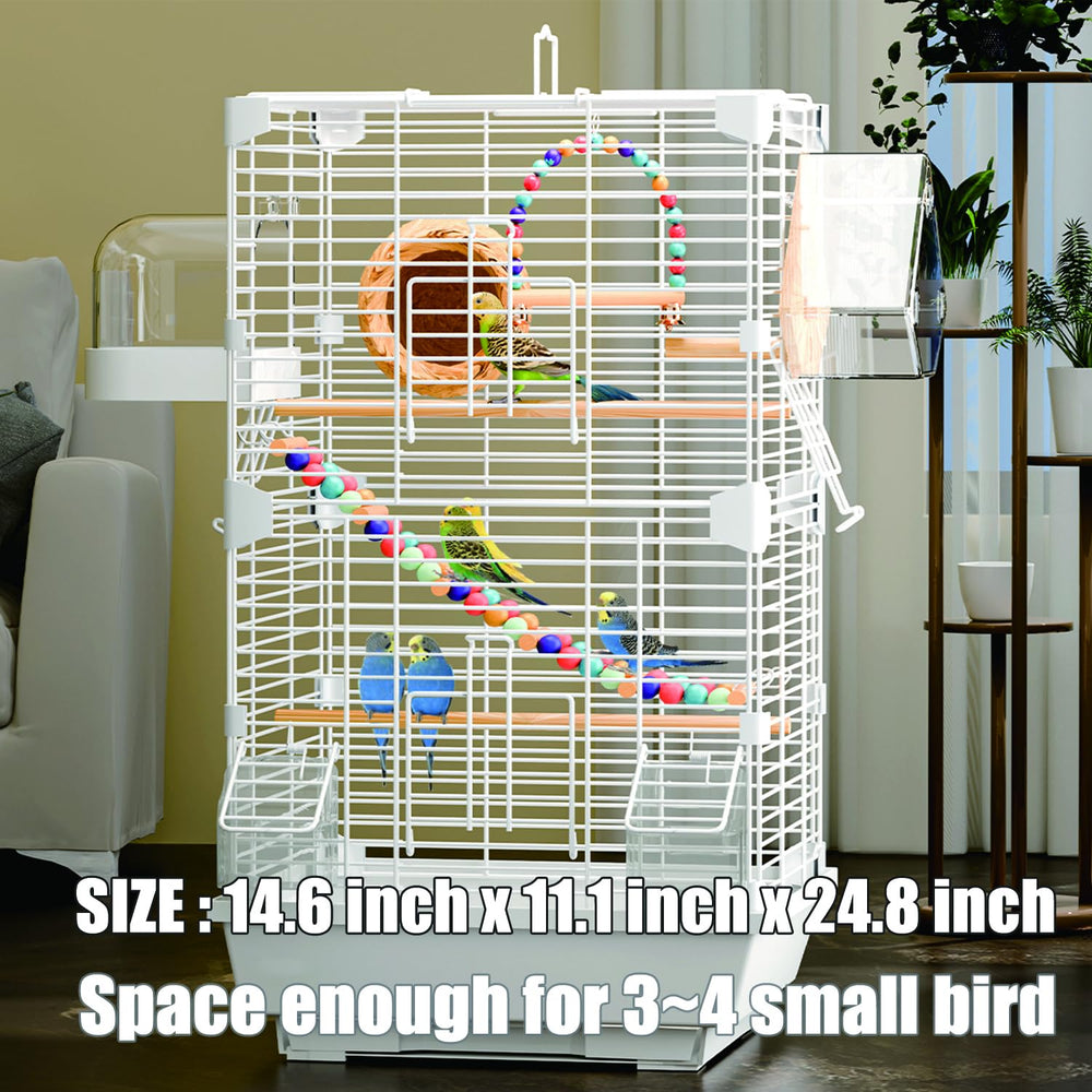 Craftsboys Basic jaula para aves, rejilla con separación de 0.5 pulgadas para seguridad.