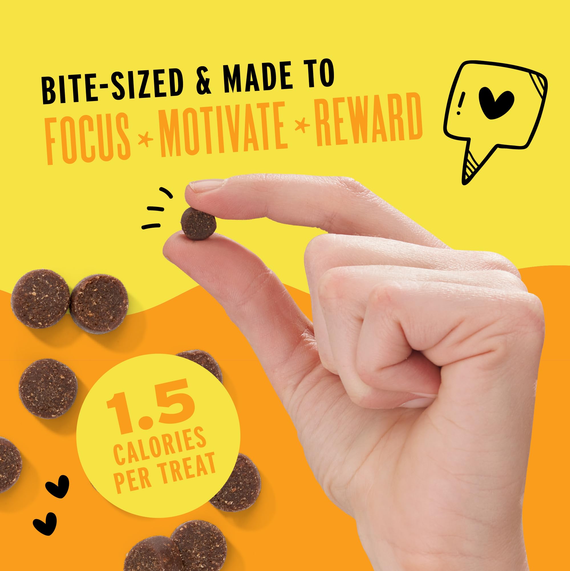 Crazy Dog Treat-Me! Mini Taco con 1.5 calorías por premio para meriendas.