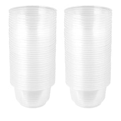 CRITTZOO tazas de alimento 1 onza para crestados geckos, empaque de 100 unidades, práctico y higiénico.