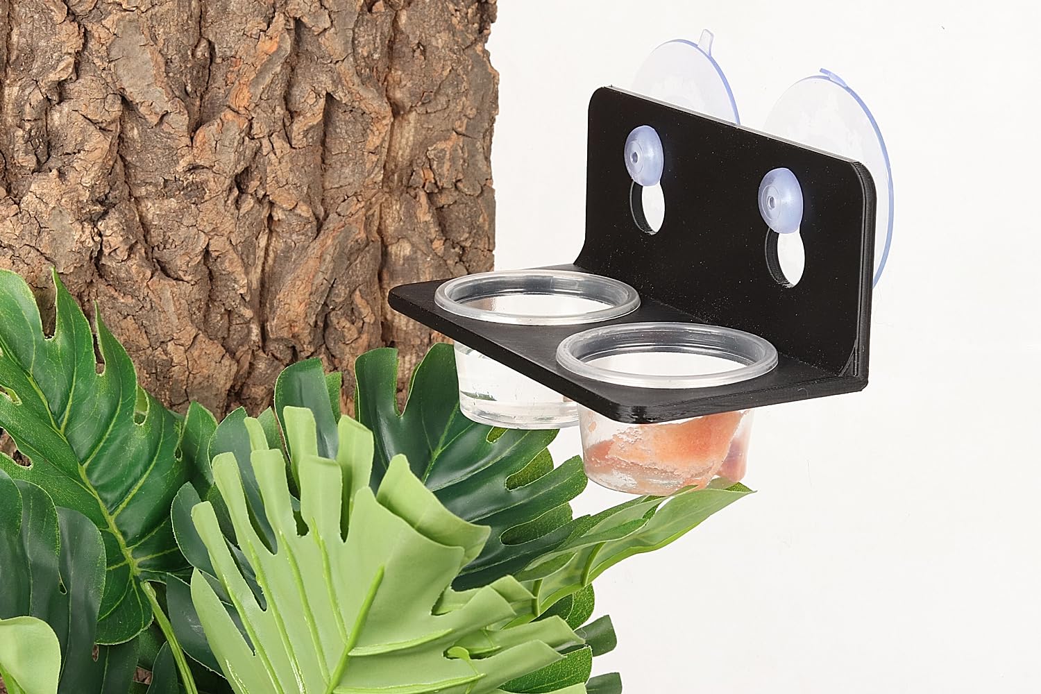 CRITTZOO taza de alimento transparente permite ver la comida y su estado.