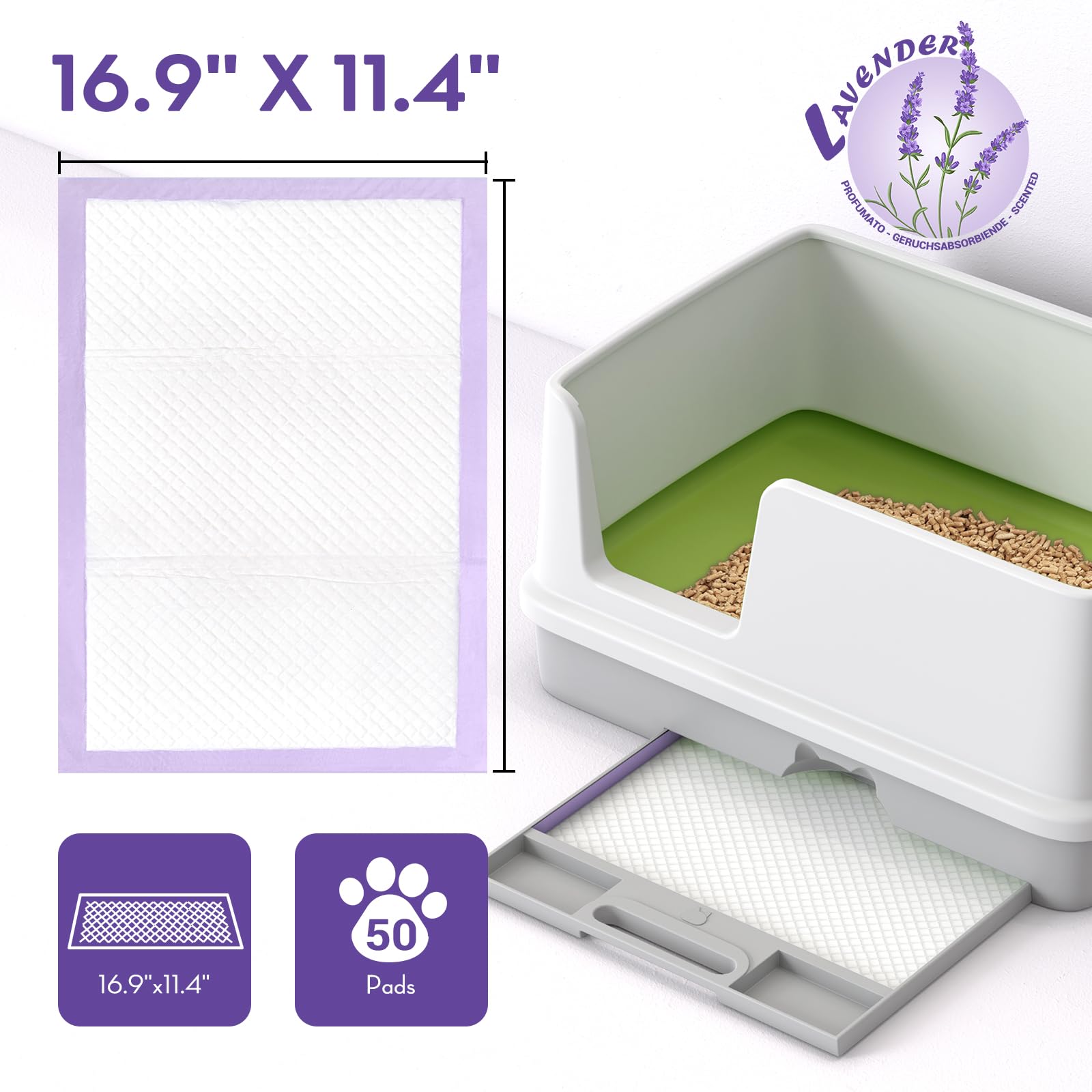 Croci almohadillas tamaño 16.9 x 11.4 pulgadas para ajuste específico