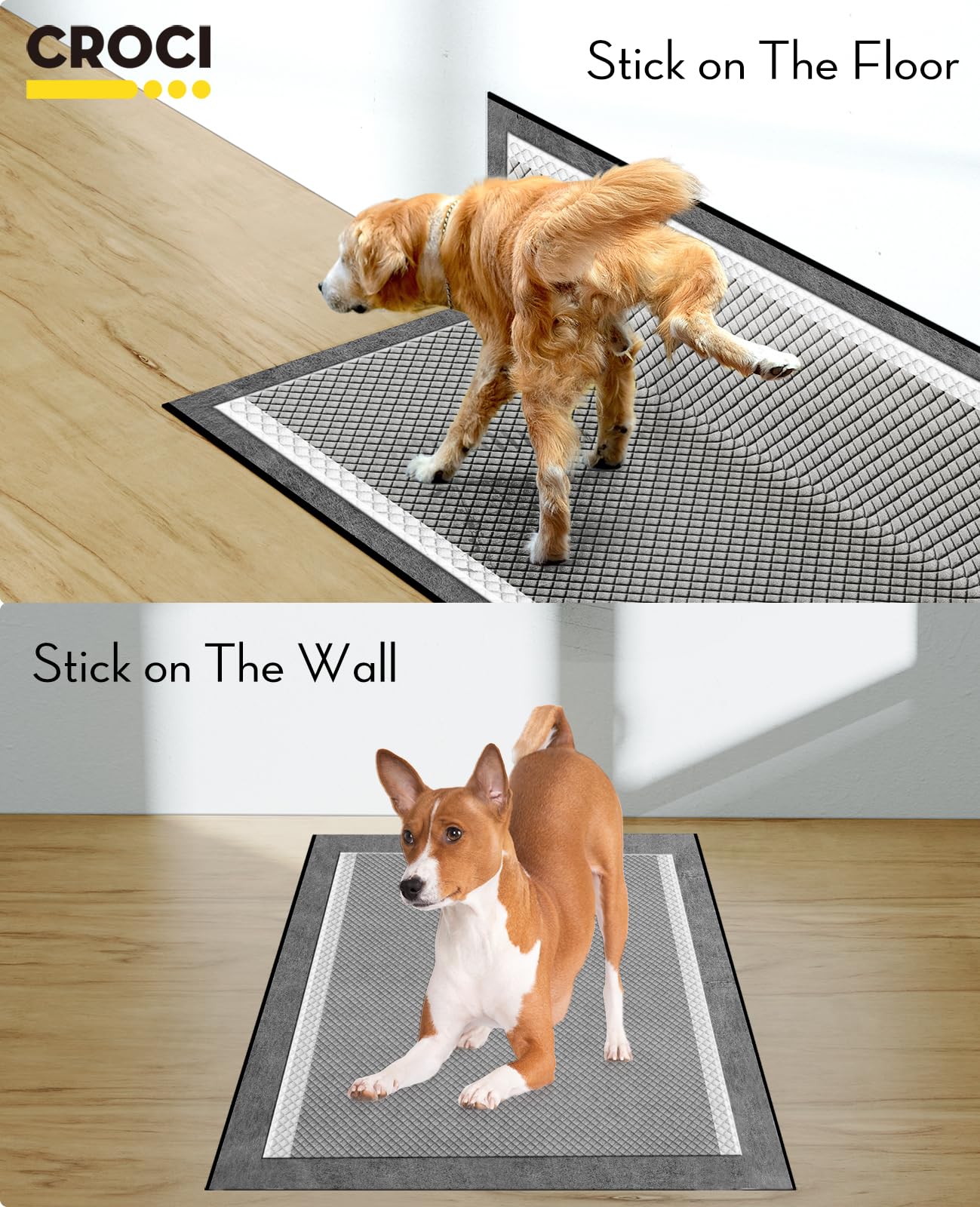 Croci Potty Pads base impermeable para evitar filtraciones