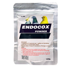 Endocox Crown Pet Supplies: polvo para mezclar en agua, uso para aves de jaula.