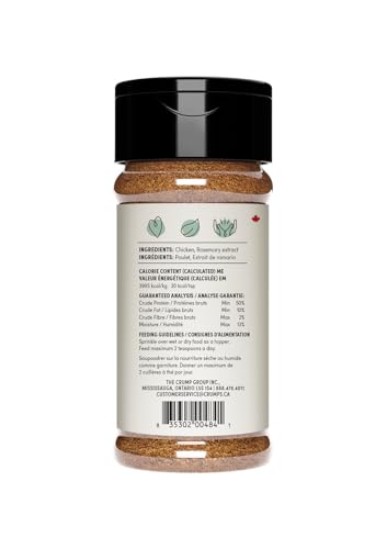 Crumps Naturals aderezo de pollo para comida seca, mejora el sabor de las croquetas.