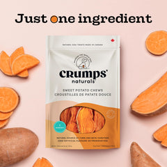 Crumps’ Naturals delicia patata dulce, presentación apetitosa para perros activos