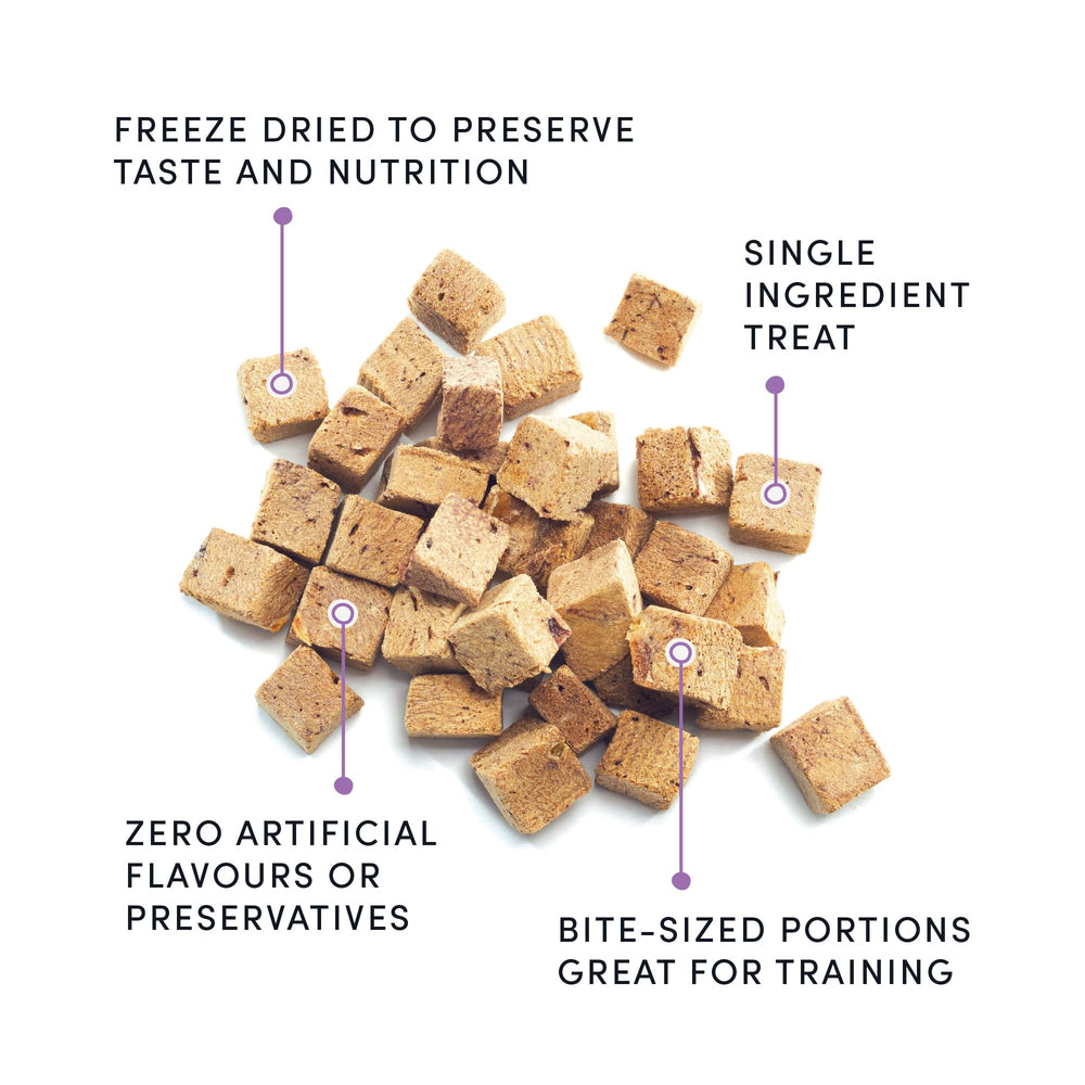 Crumps' Naturals: Hígado de res 100%, snack proteico para perros.