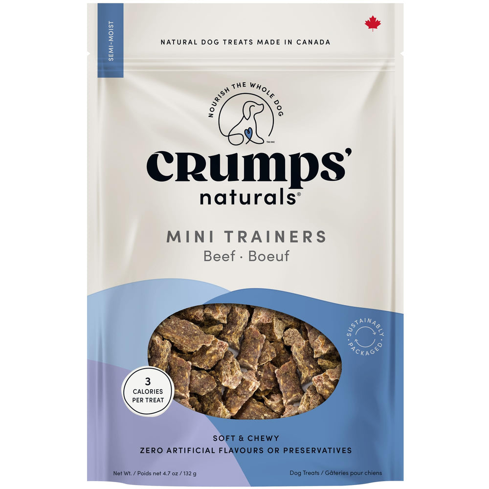 Crumps' Naturals Mini Trainers ternera, bocaditos semihúmedos ideales para entrenamiento