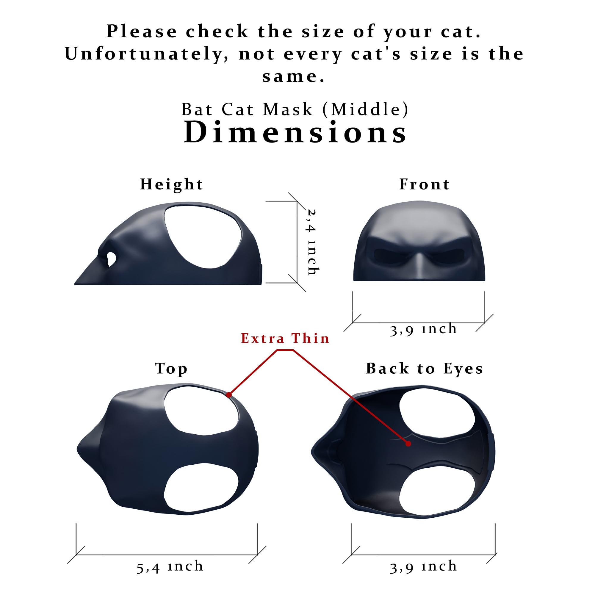 CRYO BOX estilo murciélago para gato, enfoque en detalle para fotos.