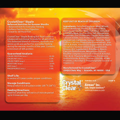 CrystalClear Staple: alimento básico para estanque con proteínas 32%, enfoque en crecimiento.