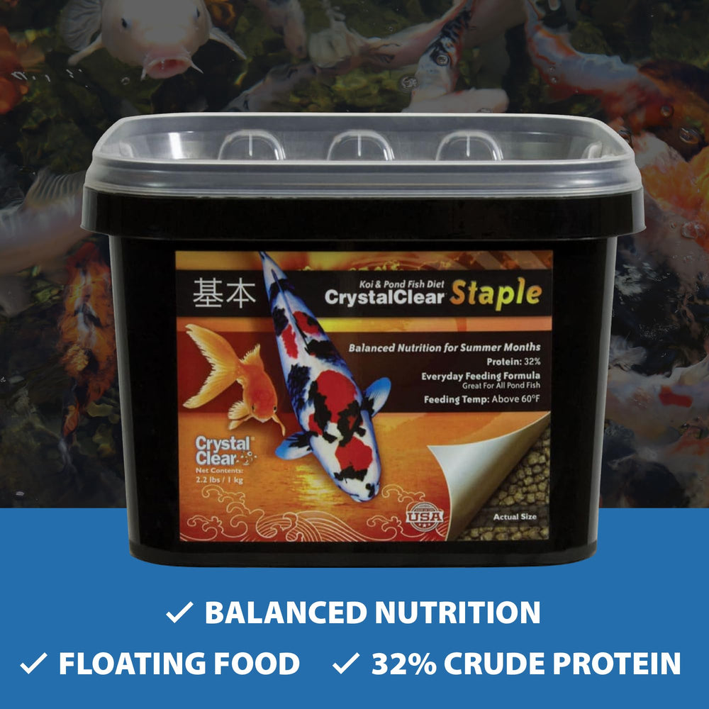 CrystalClear Staple balde 8.8 libras para alimentación regular.