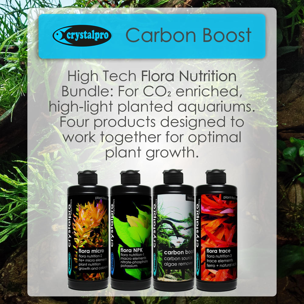 crystalpro Carbon Boost dosis semanal en tanque plantado