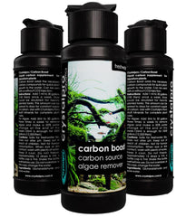 crystalpro Carbon Boost: etiqueta de la botella con detalles de uso