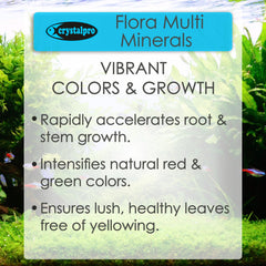 Crystalpro Flora Multi Minerales: crecimiento de raíces robusto para plantas establecidas