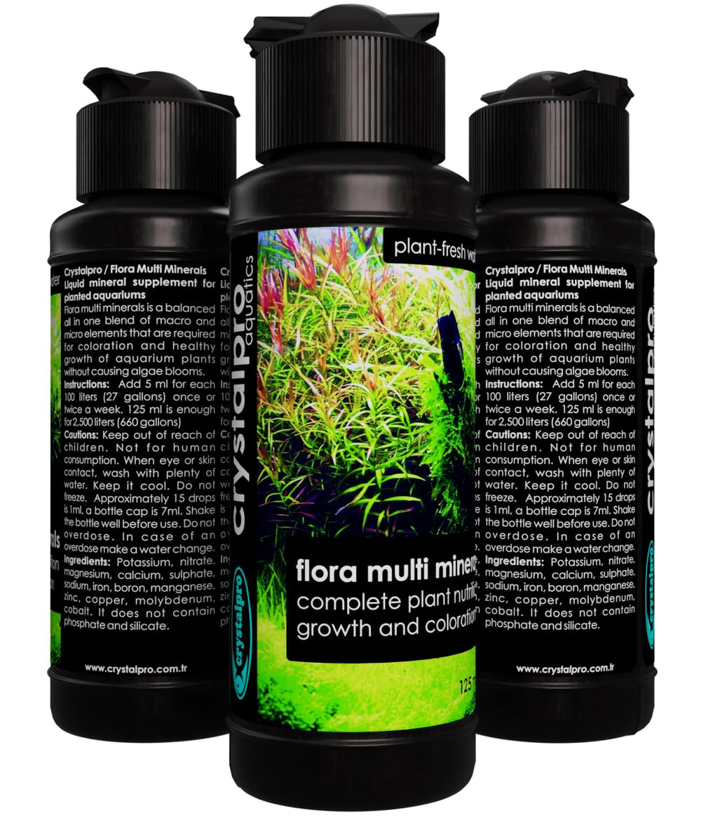 Crystalpro Flora Multi Minerales: sin fosfato ni silicato para nutrición más limpia