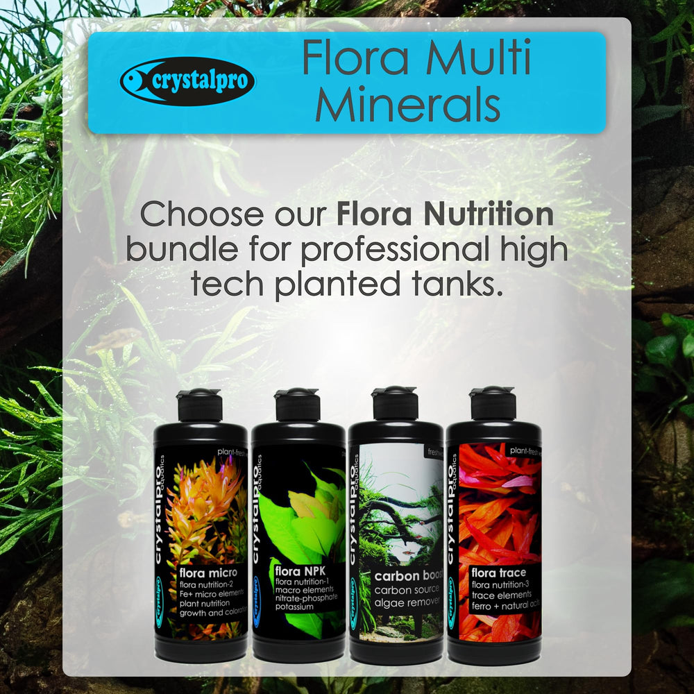 Crystalpro Flora Multi Minerals, eau douce e9quilibre9e pour bac plante9 harmonieux