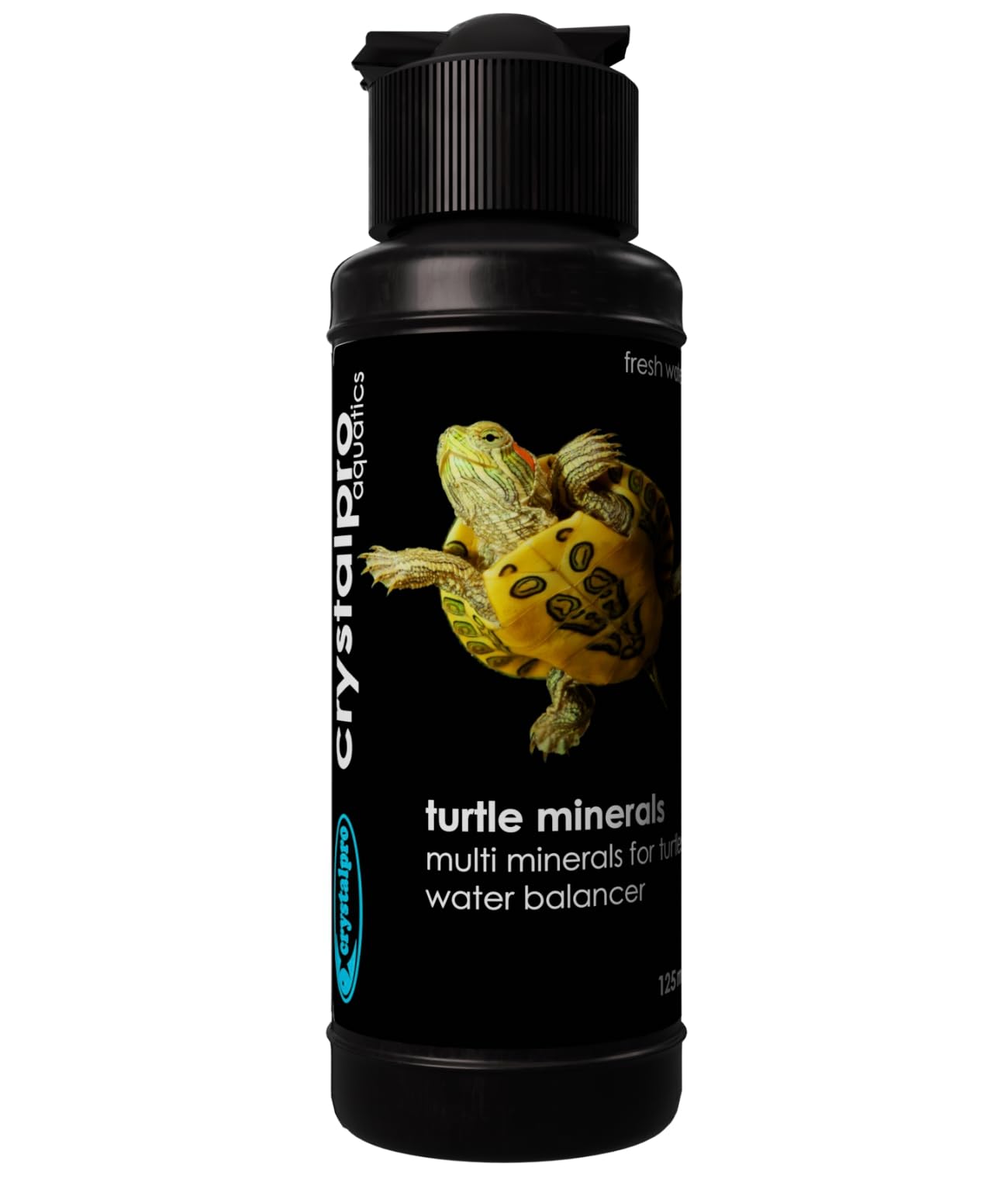 Crystalpro Turtle Minerals: botella de concentrado mineral para tortugas, ideal para salud general.