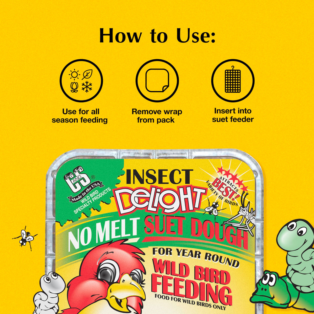 C&S Insect Delight, producido en Estados Unidos, con respaldo de calidad desde 1986.