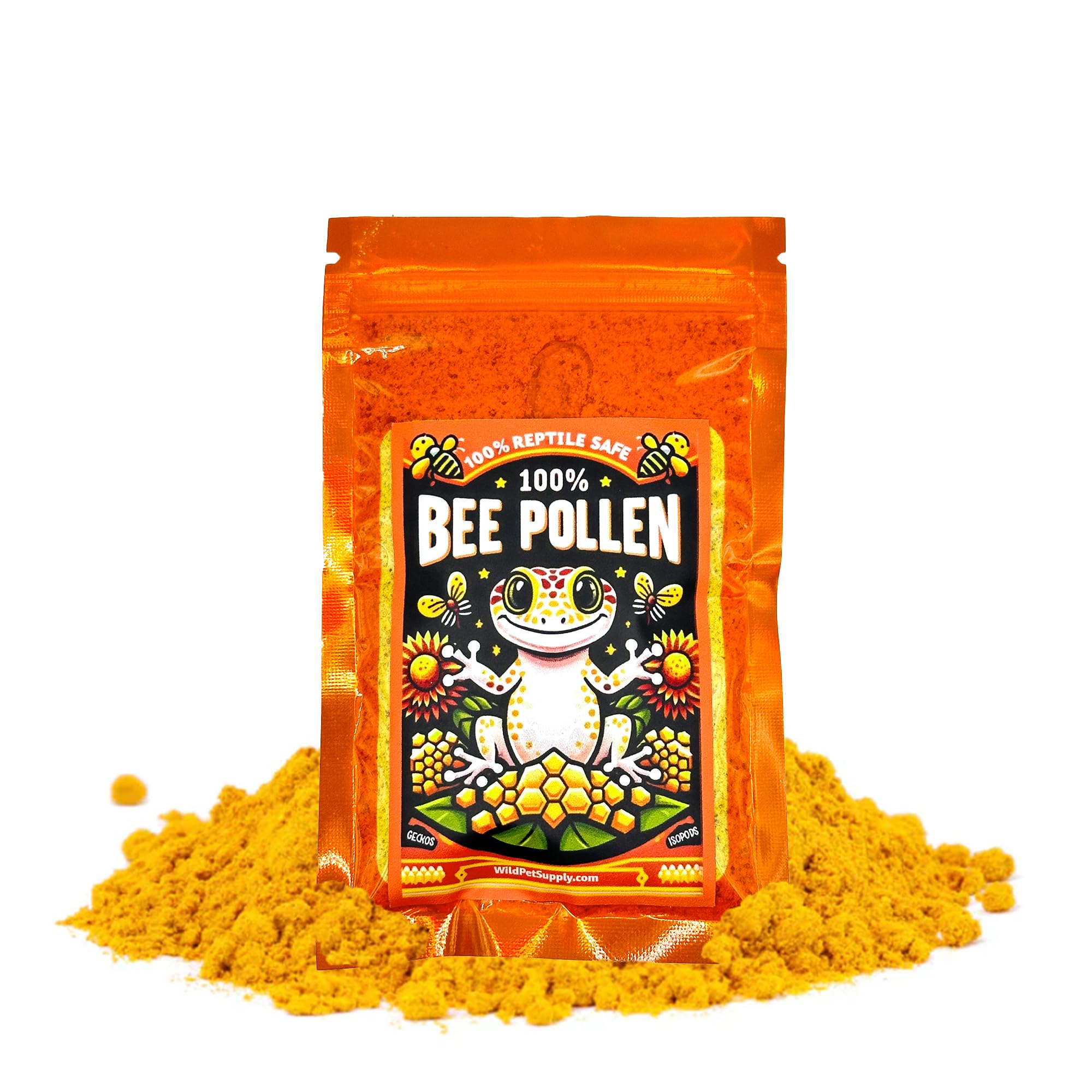 CTWPets polen de abeja para reptiles en envase práctico, listo para usar.