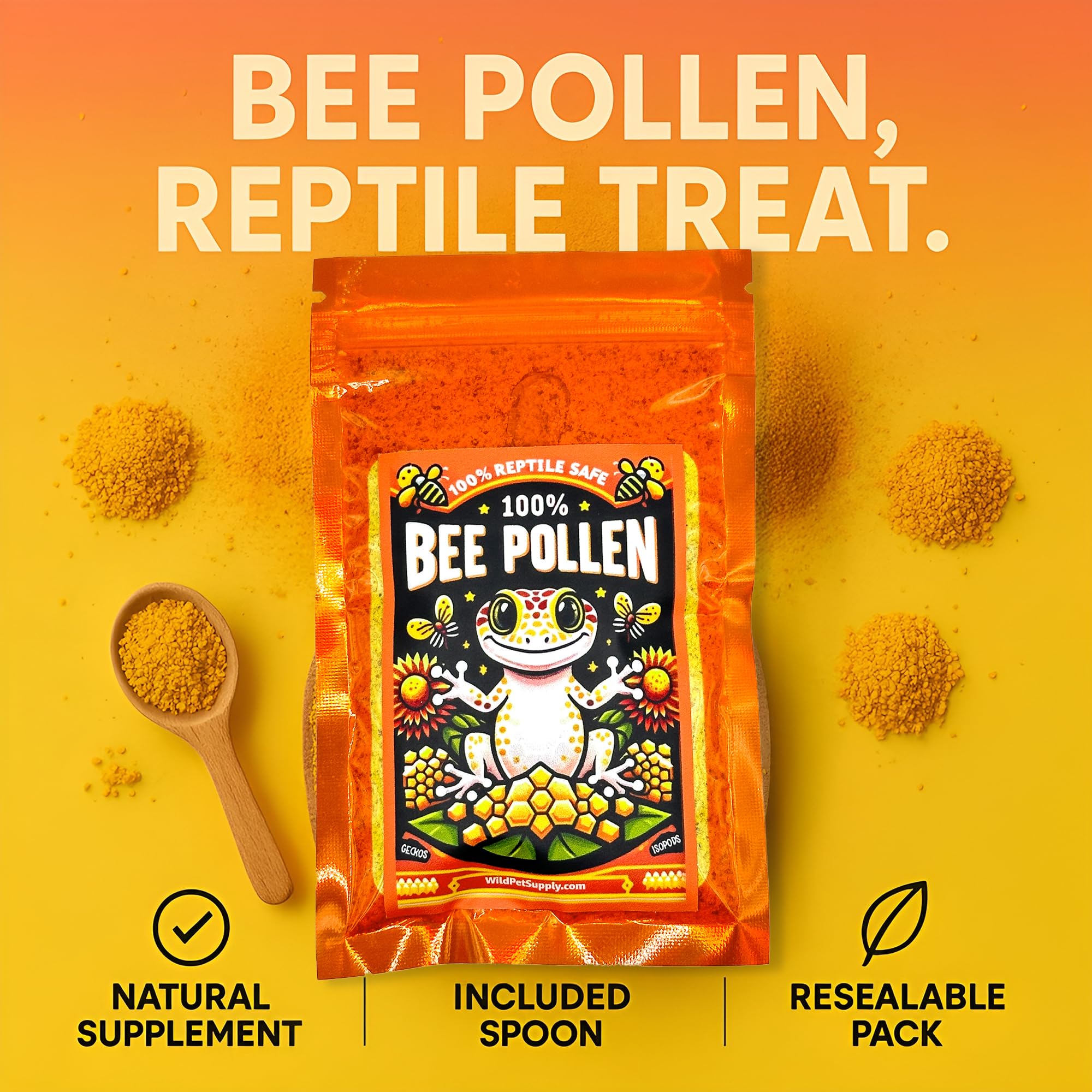 CTWPets polen de abeja, polvo fino para alimentación variada.