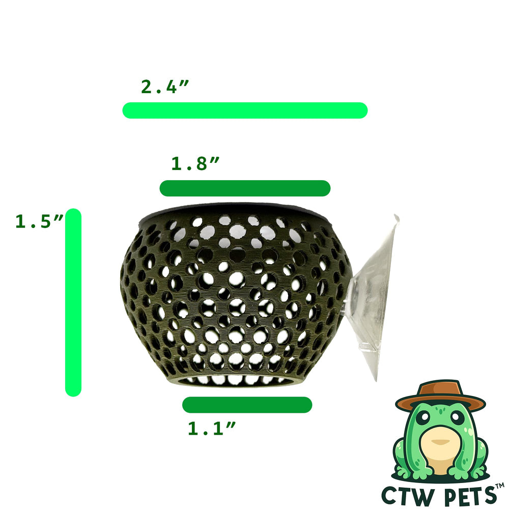 CTWPets ventosa fija en acuario, sujeción estable sin desplazamiento.