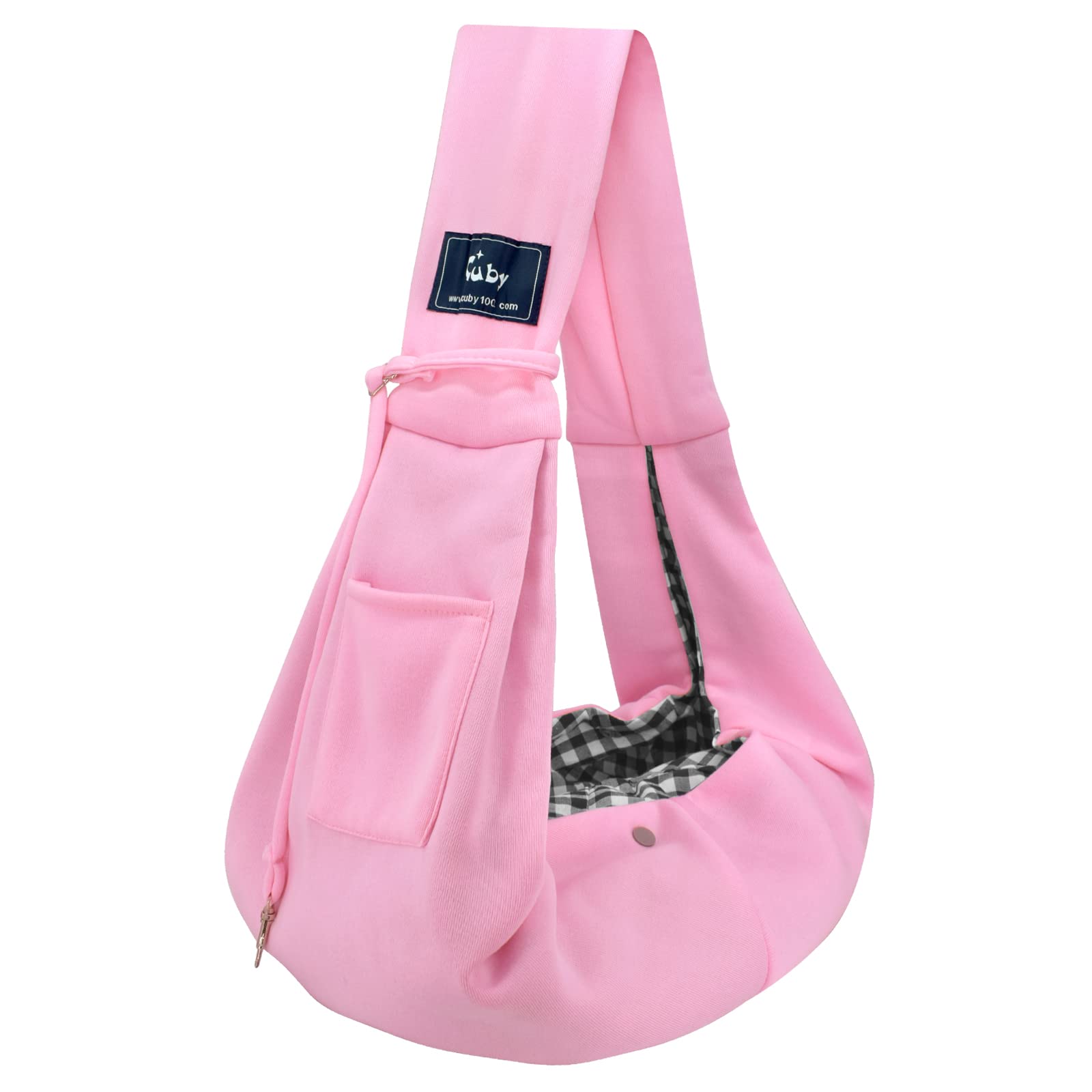 CUBY sling para mascota, vista frontal, seguridad al pasear al aire libre