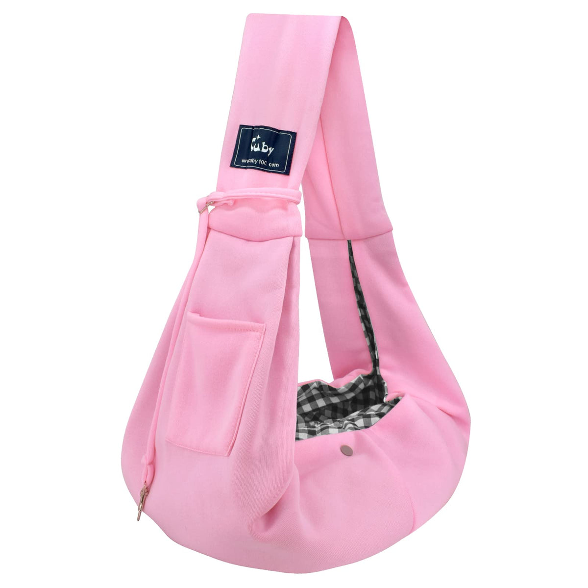 CUBY sling para mascota, vista frontal, seguridad al pasear al aire libre