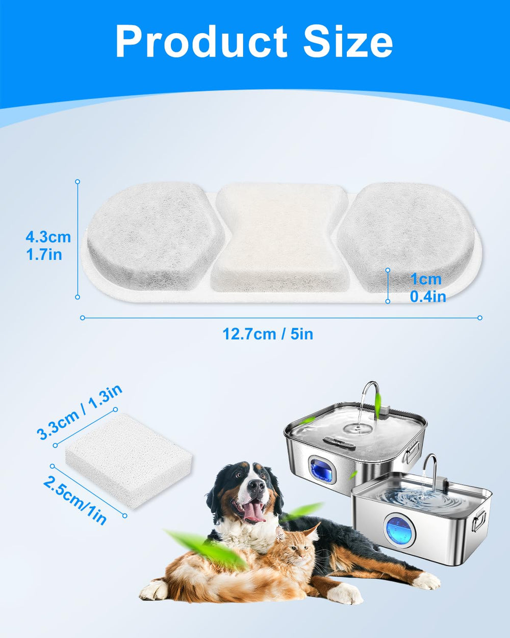 MAILOFY compatible con fuente de gran capacidad para perros grandes