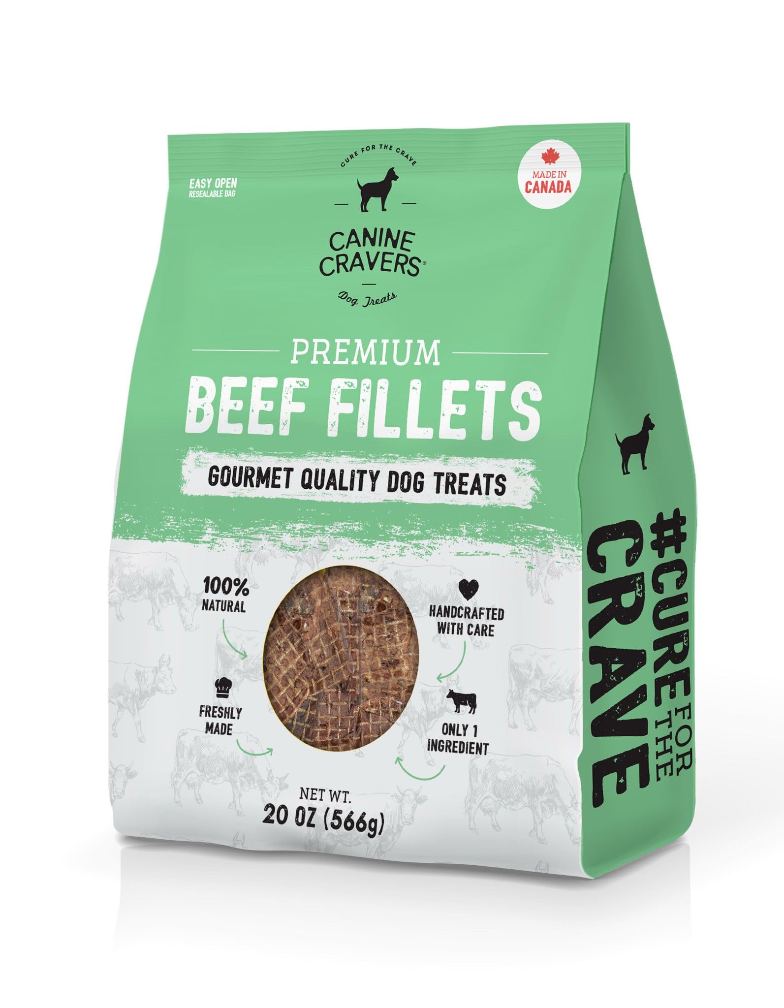 Cure for the Crave Canine Cravers proceso de secado al aire conserva sabor.
