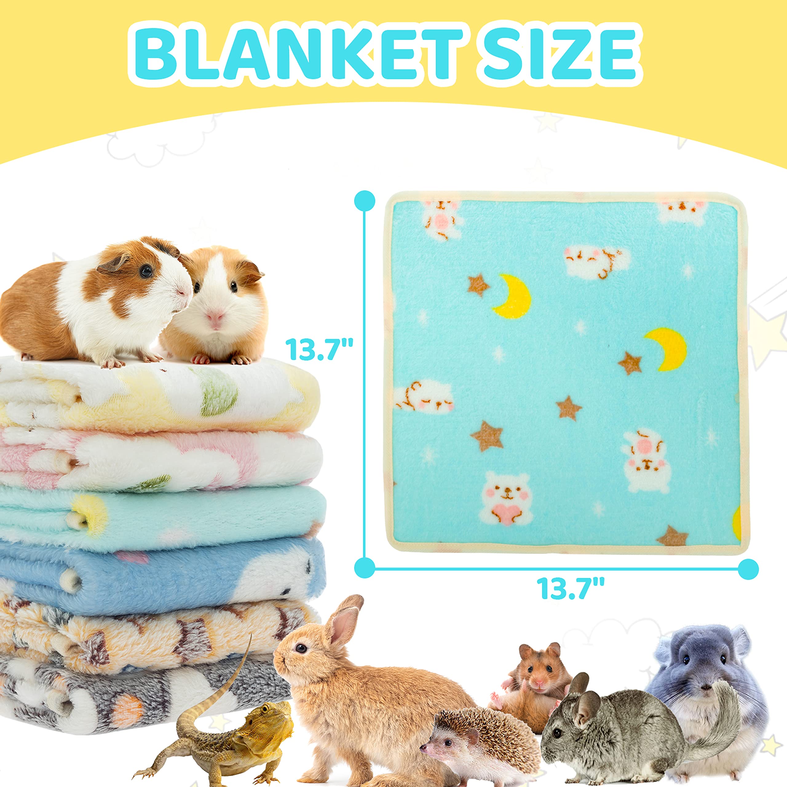 CUSOZWO manta de forro para conejos y hamsters, suavidad reconfortante para la siesta.