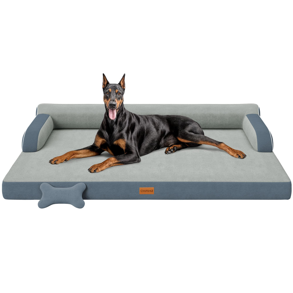 CWAWZ cama ortopédica XXL, plano superior con soporte ergonómico para perros grandes