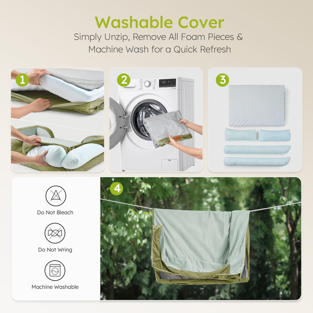 CWAWZ funda desmontable y lavable para fácil mantenimiento.