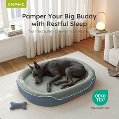 CWAWZ cama-perro-xxl gel memoria brinda confort refrescante.