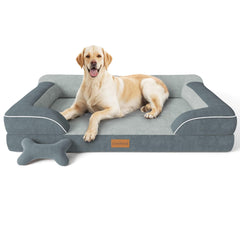 CWAWZ cama perro XXL ortopédica con gel para dormir cómodo