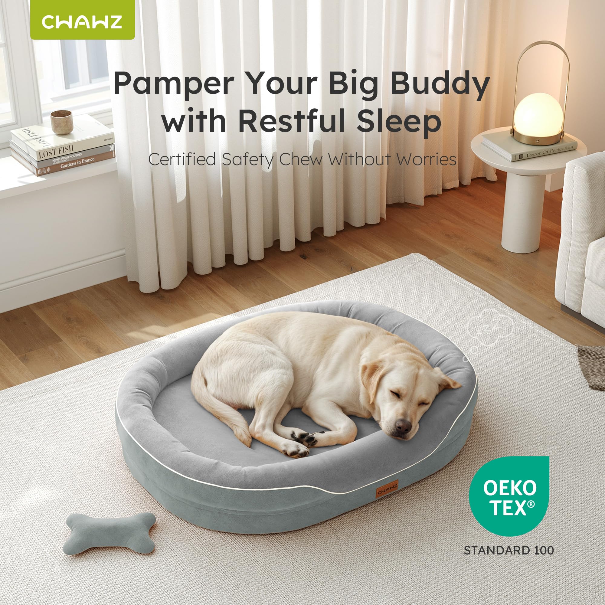 CWAWZ Cama con funda lavable para limpieza rápida y conveniente.