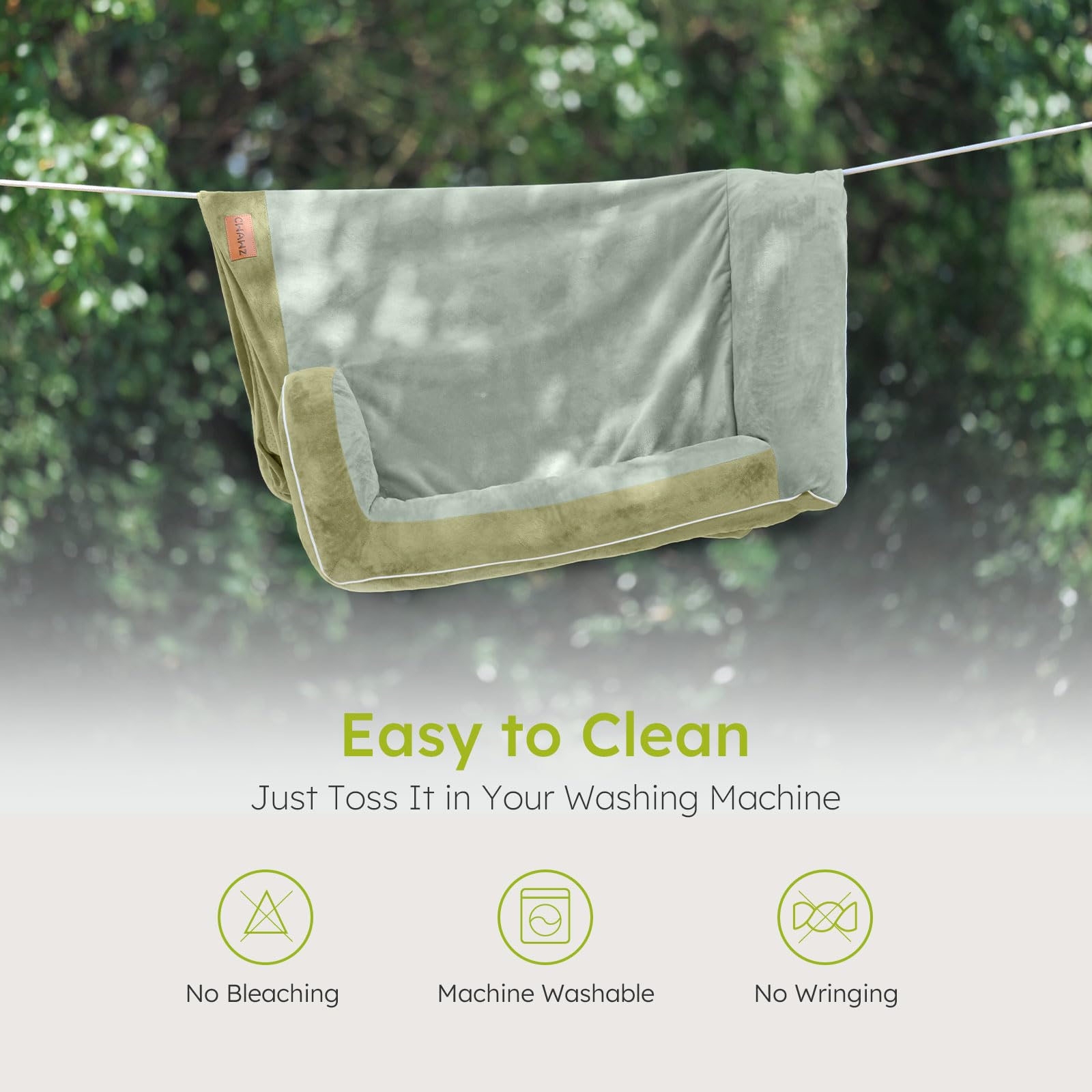 CWAWZ funda lavable a máquina conserva la higiene con facilidad.