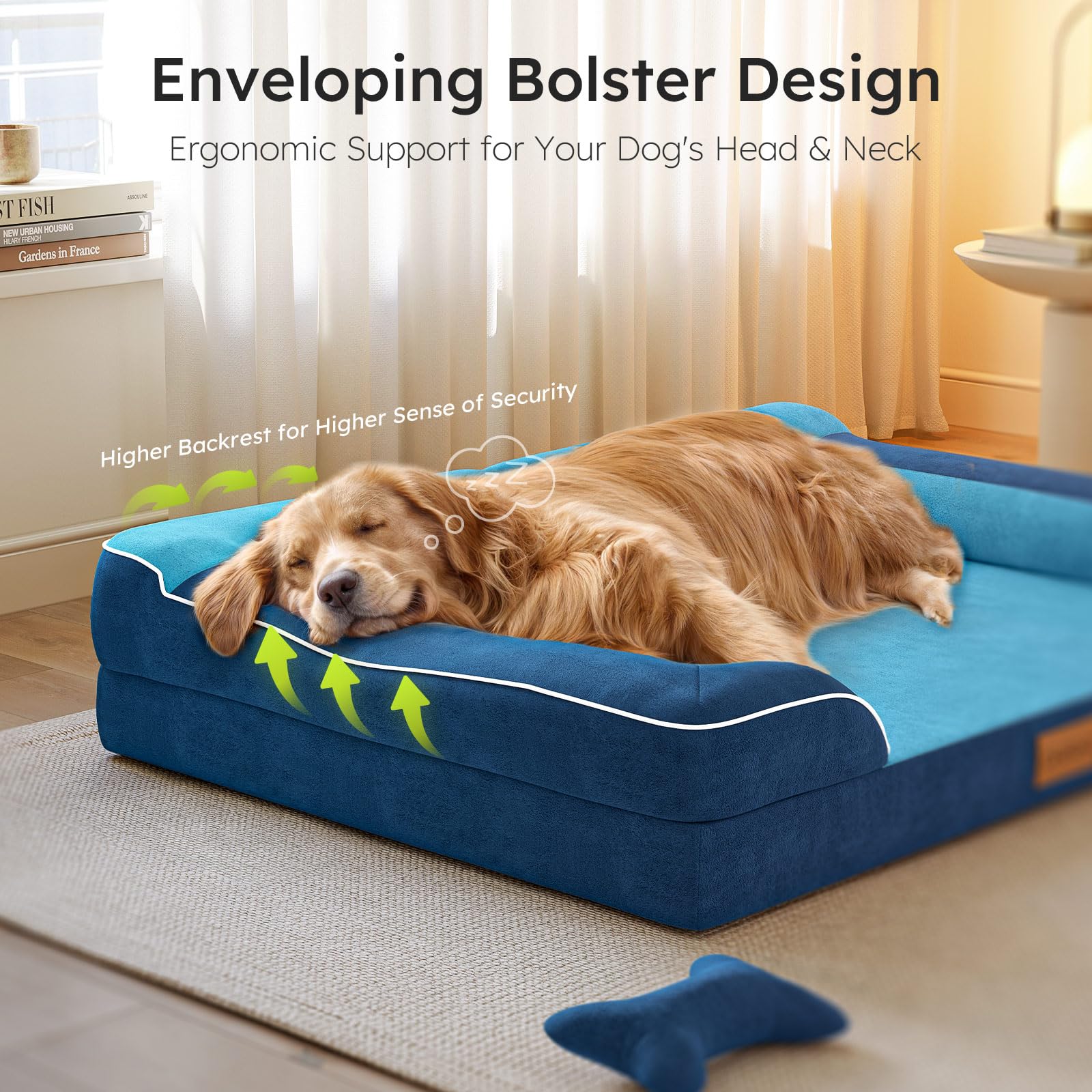 CWAWZ base antideslizante de cama para perro, estabilidad durante el sueño