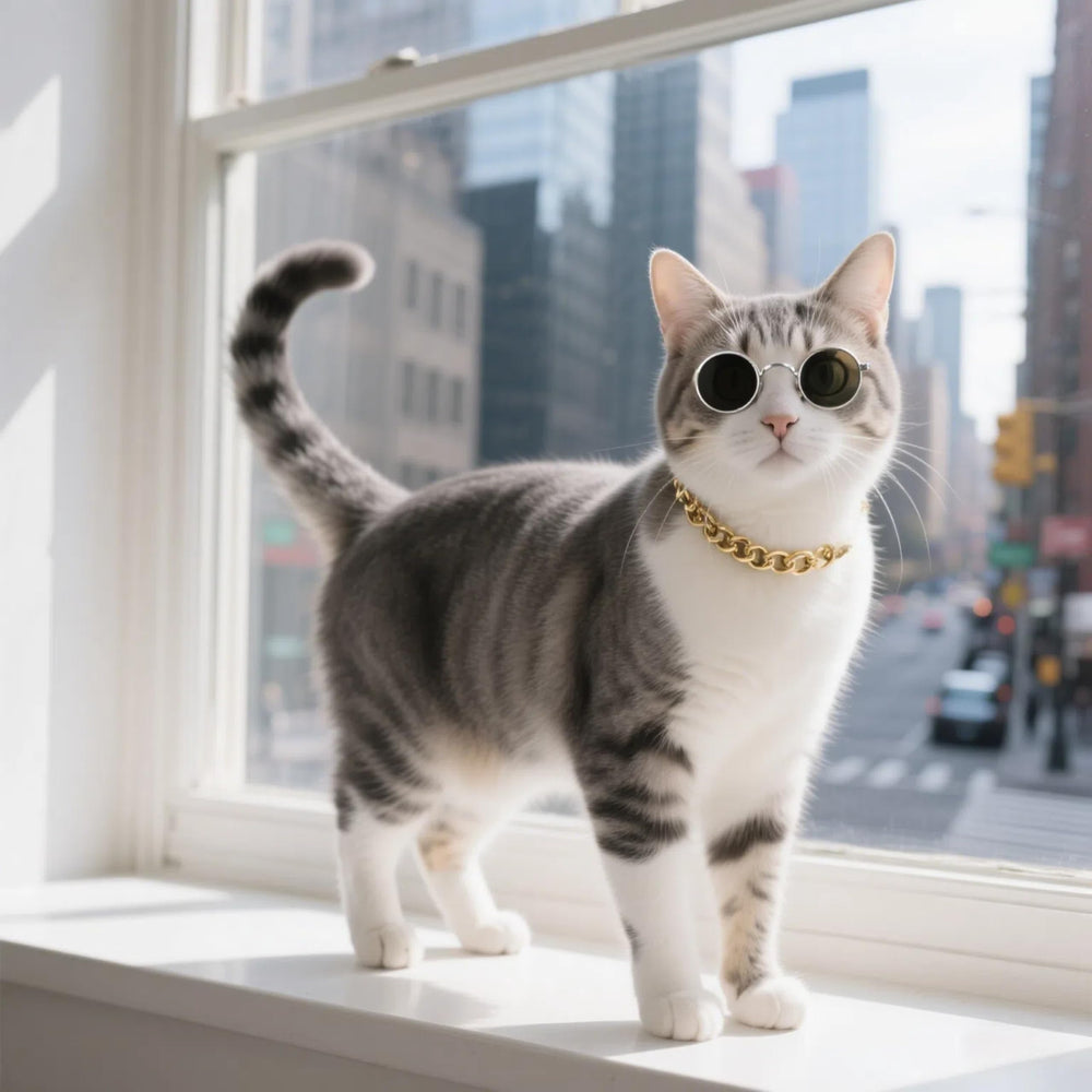 CWYZA collar gato para fotos y eventos que resalta en imágenes