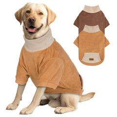 cyeollo sudadera 3xl khaki: abrigo suave para paseos invernales de perros grandes